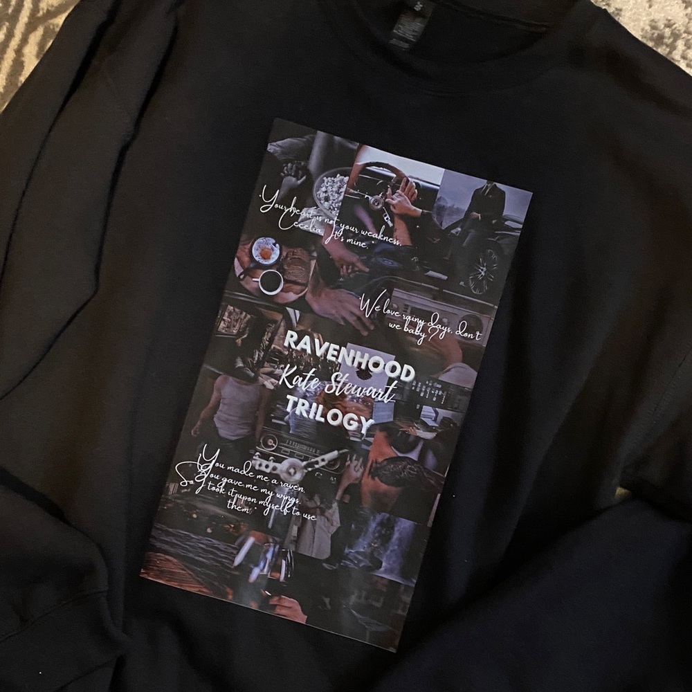 Ravenhood Trilogy CrewNeck Bookish BookTok Size Large